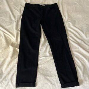 Black Vervet Skinny Jeans